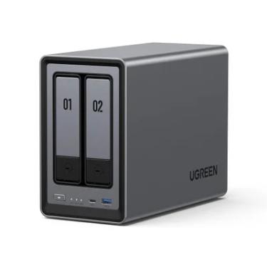 Imagem de Ugreen Nas 2 Baias 8GB Ddr5 2.5gbe HDMI 4k Armazenamento