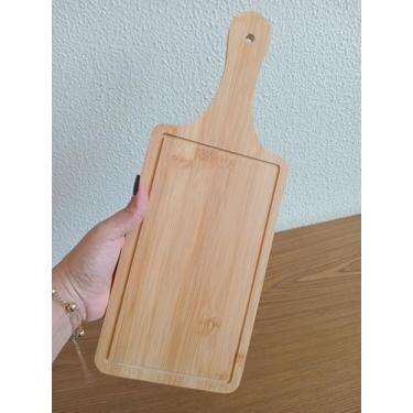 Imagem de Tábua Table Home&Co 1x40x15cm Bambu Natural para Servir na Mesa Posta 