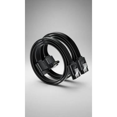 Imagem de Kit 2 Cabos Dados 6Gb/s 40cm Reto/Angular - Congratulations Store