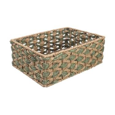 Imagem de Cesto organizador lima 32 x 24 cm ntcs home style, VERDE