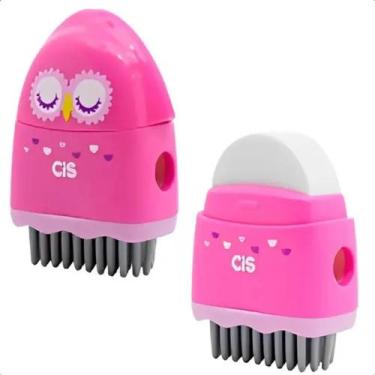 Imagem de Apontador+Borracha CRIATIC 490 - Rosa - Blister com 1 unidade - CIS, R