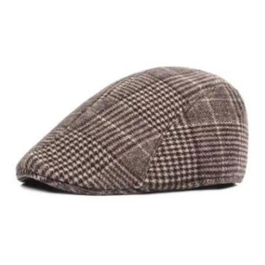 Imagem de Boina Boné Masculino Estilo Italiano Algodão Elegante para Outono Inve