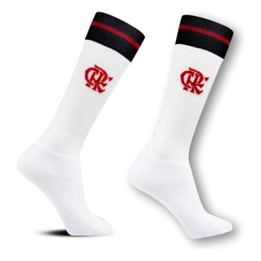 Imagem de Meião Para Futebol Do Flamengo Infantil E Juvenil, Branco