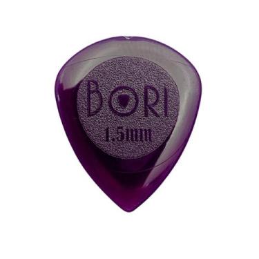 Imagem de Palheta BORI Drip SAN Gel Roxa Ponta Fina GRIP para Violão Guitarra e 