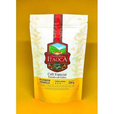Imagem de Café Bourbon Amarelo Torrado em Grãos 250g - Fazenda Itaoca