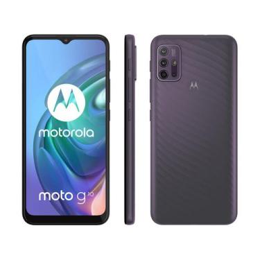 Imagem de Smartphone Motorola Moto G10 64GB Cinza Aurora 4G 4GB RAM Tela 6,5 Câm