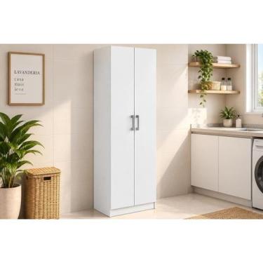 Imagem de Armário Multiuso Casal 626 c/ 2 Portas Branco - Carraro