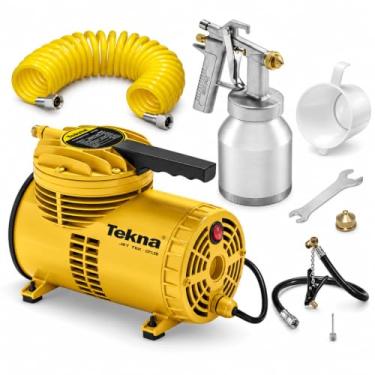 Imagem de Tekna Compressor De Ar Direto Bivolt Cd1.2Bk Com Kit