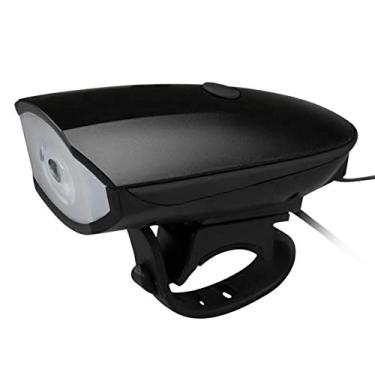 Imagem de yeacher Farol de bicicleta LED recarregável USB com buzina 120dB 3 modos de iluminação Faróis dianteiros de bicicleta à prova d'água para andar de bicicleta