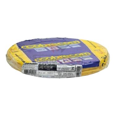Imagem de Cabo Elétrico Flexível Cobrecom 1,5mm Rolo Com 50 Metros Amarelo