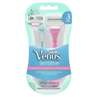 Imagem de Aparelho de Depilação Gillette Venus Sensitive Descartável 2 Unidades