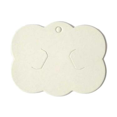 Imagem de Kit 1.000 Embalagens Nuvem Para Laço Presilha Tag Branco