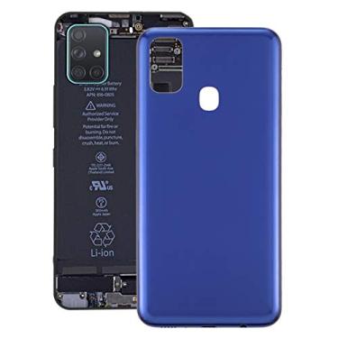 Imagem de HONGYAN Peças de substituição de telefone celular Tampa traseira da bateria para Samsung Galaxy M21 Acessórios telefônicos