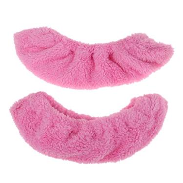 Imagem de LoveinDIY Capas de skate felpudas macias, capas de lâmina de skate no gelo, protetor de lâmina de skate para patins de hóquei, patins de figura e patins de gelo - rosa, P