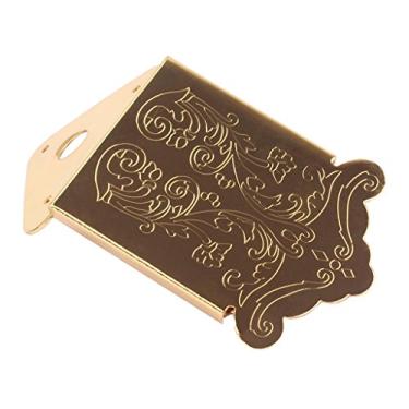Imagem de F Fityle Ponte de metal durável faça você mesmo para caixa de charuto guitarra bandolim acessório - dourado