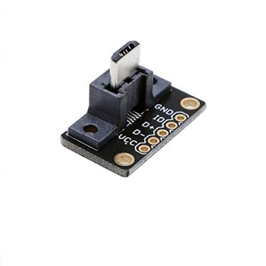 Imagem de Treedix Placa de breakout USB MicroB plugue tipo B 5 pinos macho módulo adaptador para Arduino