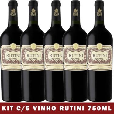 Imagem de Vinho Argentino Tinto Rutini Cabernet Malbec Kit C/5 750ml