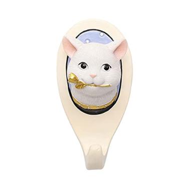 Imagem de KIZQYN Ganchos de casaco Rack montado na parede, cabide de casaco montado na parede, cabide de casaco decorativo montado na parede para bonés de beisebol, casacos, lenços cabide de parede (cor: D)