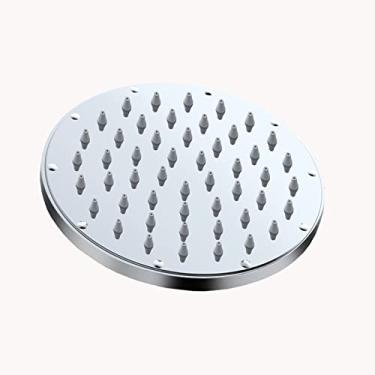 Imagem de LIDON Cabeça de chuveiro de chuva cabeças de chuveiro de alta pressão chuva 12 cabeça de chuveiro circular top torneira de spray 1/2 polegada chuveiro fixo embutido, cromo C (cor: cromo A)
