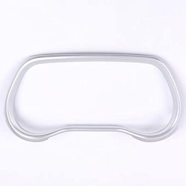 Imagem de Xodouhi Tampa da moldura do medidor do painel apto para Toyota Sienna 2021 2022 moldura do painel de acabamento do volante consoles centrais laterais acessórios interiores do carro (prata)