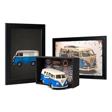 Imagem de Combo Miniatura Perua Kombi com Expositor e Quadro