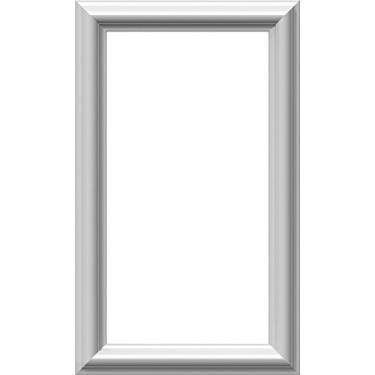 Imagem de Ekena Millwork Painel de parede Wainscot clássico moldado Ashford PNL12X20AS-01-CASE-4, 30 cm L x 50 cm A x 1/2" P, branco preparado de fábrica, 4 unidades