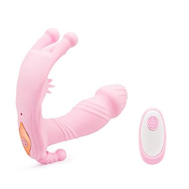 Imagem de Brinquedos Sexuais Eróticos Cuecas vibratórias controlo remoto feminino Vibrador Com Controle Remoto Estimulador Lambendo & Chupando Vibrador