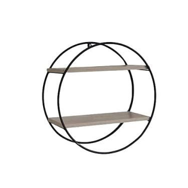 Imagem de Nicho 2 Prateleiras Redondo em Aço Unifer (Palha)