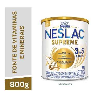 Imagem de Composto Lácteo Neslac Supreme Nestlé Fase Pré-Escolar 800g 800g