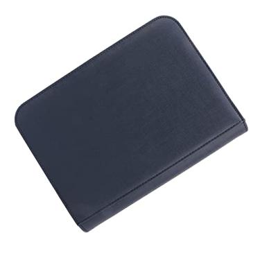 Imagem de Fichário de Cartões Colecionáveis, 4 Bolsos para até 160 Cartões PU Couro Tipo Mesh Mesh Livro de Armazenamento de Cartões Fotográficos (Azul)