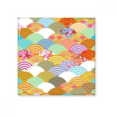 Imagem de Geometria Padrão de Flores Esquadrão Azulejo de Cerâmica Brilhante Decalque Pedra Adorna de Tijolos Vitrificados