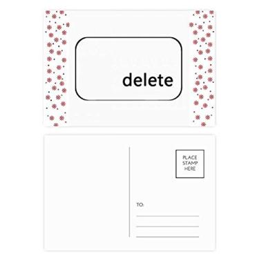 Imagem de Símbolo de teclado excluir Natal Flor Celebração Cartão postal Blessing Mailing Card