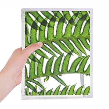 Imagem de Caderno de folhas soltas com imagem de plantas Fresh Leaves e diário recarregável