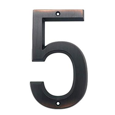 Imagem de 15 cm Grande 3D Moderno Número de Casa Número Número Número Número Domicílio Números para Casa Digital Placa Externa 15 cm. #0-9 Bronze envelhecido