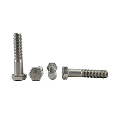 Imagem de Parafusos sextavados de 3/8-16 x 1-3/10.2 cm (3/10.2 cm a 12.7 cm de comprimento na listagem), aço inoxidável 304, 25 peças (3/8-16 x 1-3/10.2 cm)