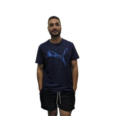 Imagem de Camiseta Puma Ka Masculina - Azul Marinho