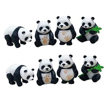 Imagem de SOIMISS 8 Unidades Charme De Panda Faça Você Mesmo Acessório De Bolsa Chaveiro Presente Chaveiro De Panda Chaveiro Em Pvc Chaveiro De Pvc Chaveiros Pendurados Liga Pingente Bolsas Branco