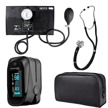 Imagem de Kit Academico Premium Para Fisoterapeuta Com Oximetro… (PRETO)