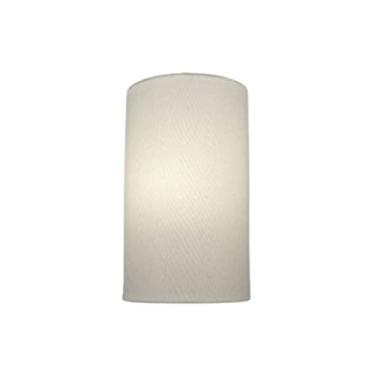 Imagem de Arandela Meia Cana Cúpula Tecido 30/18x16, Vivare Iluminação, Arandela Parede2031 BR, Branco, Grande