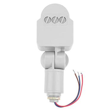 Imagem de Detector de sensor de movimento, interruptor indutor de movimento corporal útil, alta sensibilidade para holofote de LED, branco durável