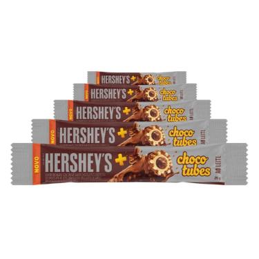 Imagem de Chocolate Hersheys Chocotubes Ao Leite 5 unidades 25g