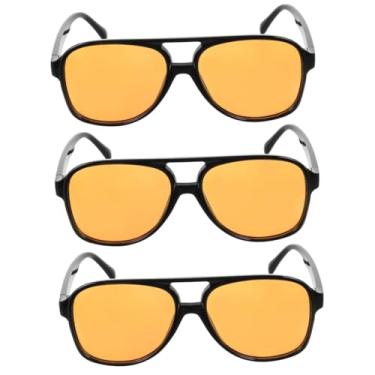 Imagem de NOLITOY 3Pcs Óculos De Sol Coloridos Unissex Óculos De Sol Da Moda Óculos De Sol Óculos Retrô Óculos Vintage Óculos UV Para Lentes De Proteção Homens E Mulheres Decoram