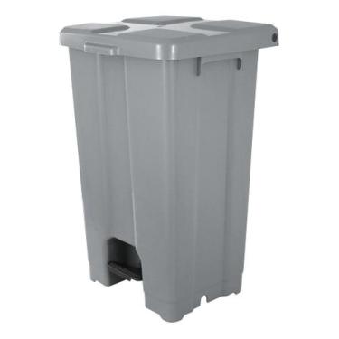 Imagem de Cesto De Lixo Plástico Com Pedal 60 Litros - Lixeira - Jsn