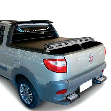 Imagem de Capota Lona Marítima Strada Work/ Fire Cabine Estendida 1998 até 2013 Com Pneu e Sem Gancho - Solar