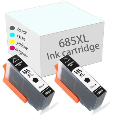Imagem de 685xl Cartucho de tinta de alto rendimento compatível para HP 685xl para deskjet 5525 3525 4615 4625 6525 Impressoras 2 black