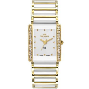 Imagem de Relógio TECHNOS feminino cerâmica branco safira 5Y30XO/1B