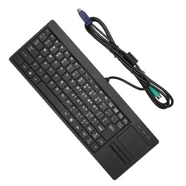 Imagem de BROLEO Mini teclado com fio, teclado industrial ABS durável Plug and Play para controle (interface PS2 sem função HUB)