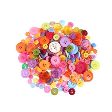 Imagem de NUOBESTY 3600 Unidades botões coloridos faça você mesmo roupas de boneca fazendo botões decoração amadeirada botões decorativos botões de bricolage bebê botão resina pequena decorar filho