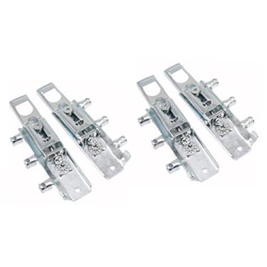 Imagem de OSALADI 4 Pcs código de pendurar escondido no armário porta do armário cabideiro de parede Armários de cozinha cabides suporte para pendurar armário grampo de armário Metal