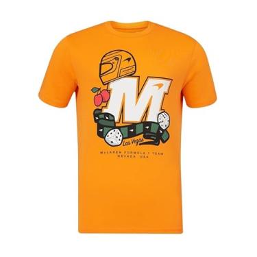 Imagem de Camiseta masculina McLaren F1 edição especial Las Vegas GP, Laranja, M